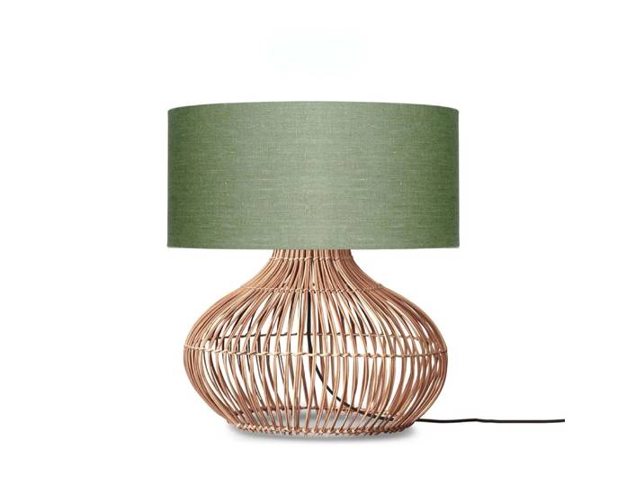 Lampe de table textile vert ø47cm