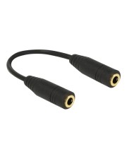 Delock Adapter Audio Klinke 3.5 mm 4 Pin Buchse> 13 cm Kabel (65896)