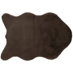 Gözze Fellimitatteppich taupe 80 x 120 cm