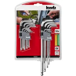 kwb, Sechskantschlüssel, Sechskantschlüssel-Set 8teilig