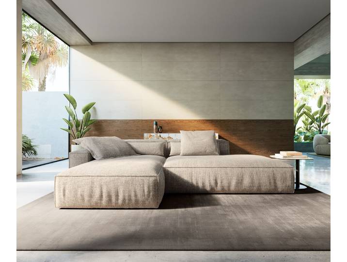 Ecksofa Freestyle Cozy 310x200 cm Webstoff Soft Beige, Sofas