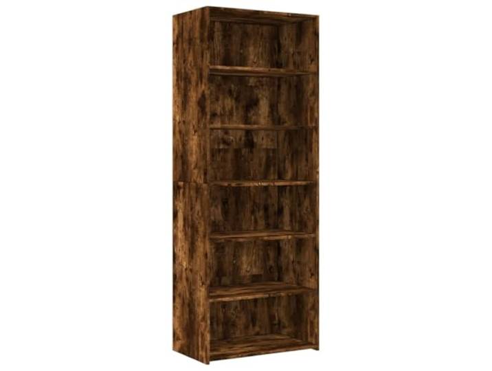 Kaorsrow Highboard Räuchereiche 70x41x185 cm Holzwerkstoff Schrank Minimalistischer Beistellschrank für Wohnzimmer und Flur aus stabilem Holzwerkstoff mit pflegeleichter Oberfläche