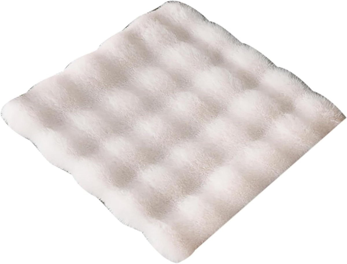 Wit Bankkussen Stoelkussen Zitmat Extra - Extra Zacht Dik - 40 x 40 cm