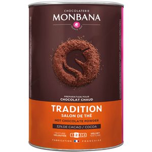 Monbana Kakao Tradition Salon de The, Pulver, 32% Kakaogehalt, 250 g