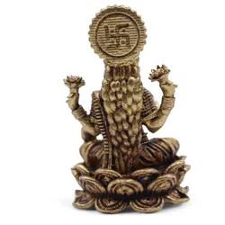 Brass Miniature Gods - Laxmi (22gms)  - 37mm