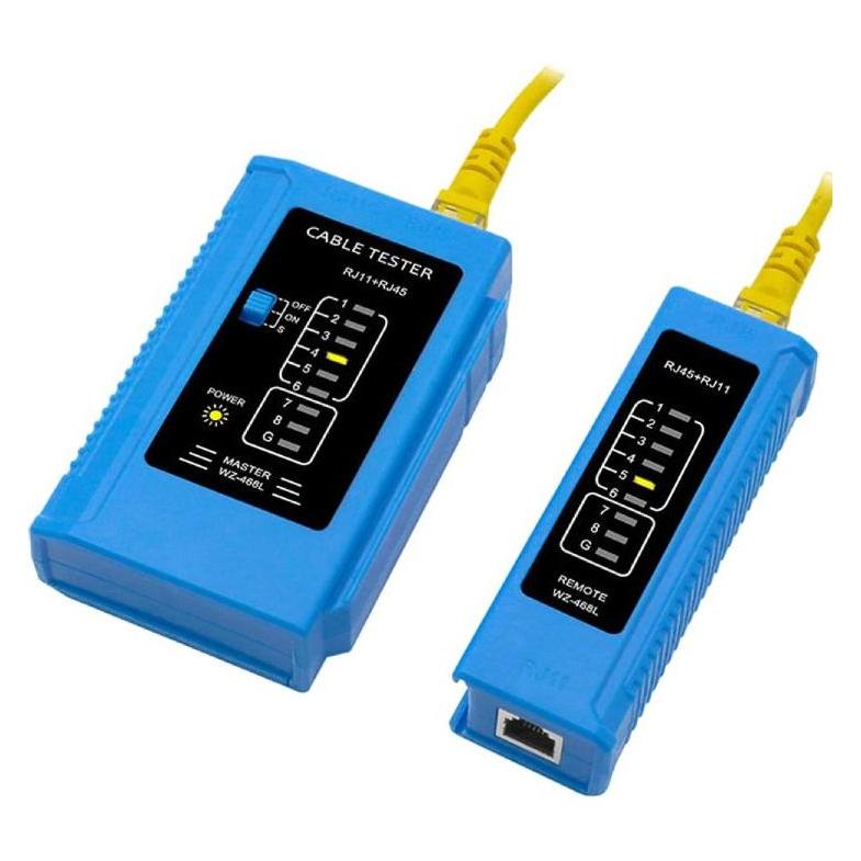 OEM W-Star Tester kabelů UTP WS468BU RJ45 RJ11 STP Cat5e Cat7 modrá (Kabeltester) (56529858)