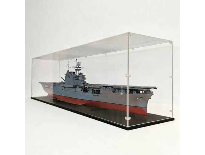 Acryl Vitrine Extra Große Acryl-Vitrine (60, 70, 80 cm), UV-geschützt, für Modelle und Sammlerstücke, Selbstmontage-Figurenaufbewahrungsschrank(70x20x20cm/28x8x8in)