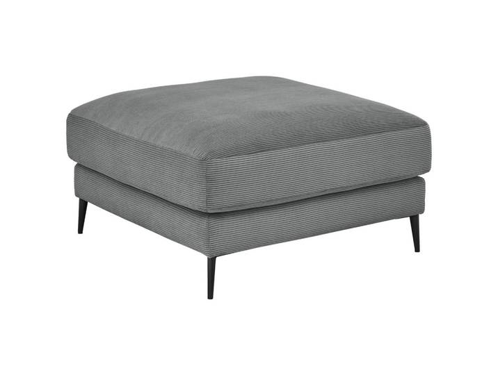 Dieter Knoll Hocker, Grau, Metall, quadratisch, 90x43x90 cm, Fussart wählbar, Stoffauswahl, Wohnzimmer, Sessel, Hocker, Sitzhocker