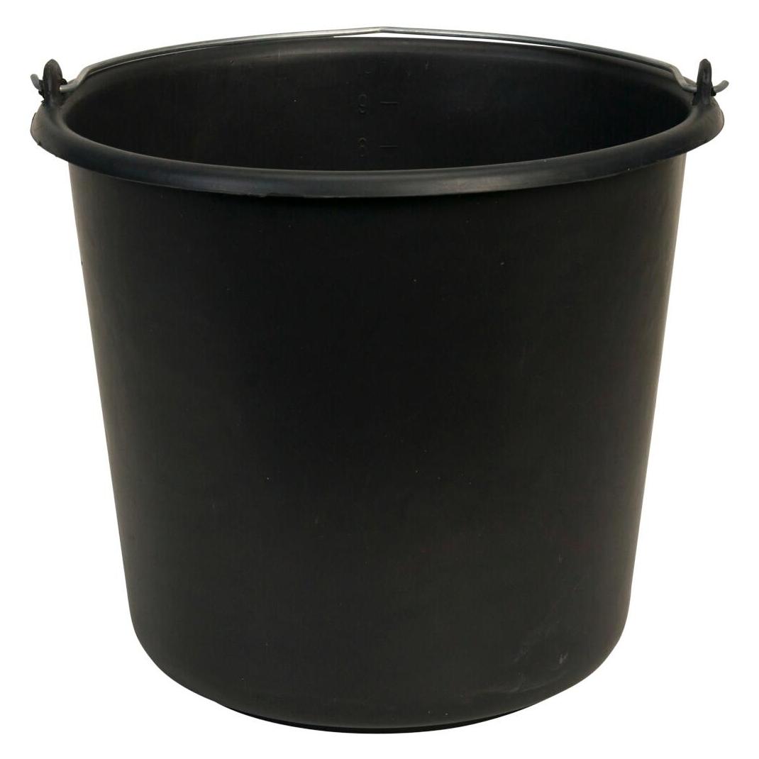 Ironside Baueimer 10 L schwarz mit Literskala (102807)