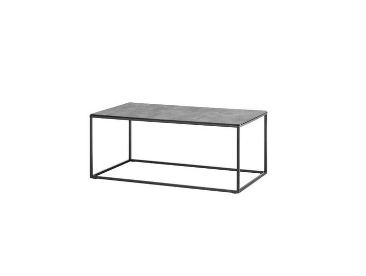Xora Couchtisch, Grau, Schwarz, Metall, Glas, rechteckig, würfelförmig, eckig, 60x45x110 cm, Wohnzimmer, Wohnzimmertische, Couchtische, Couchtische Glas