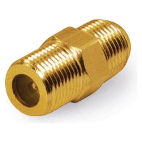 Eneroid F-Adapter, Kupplung/Kupplung, vergoldet (Klinkenadapter) (85300-G)