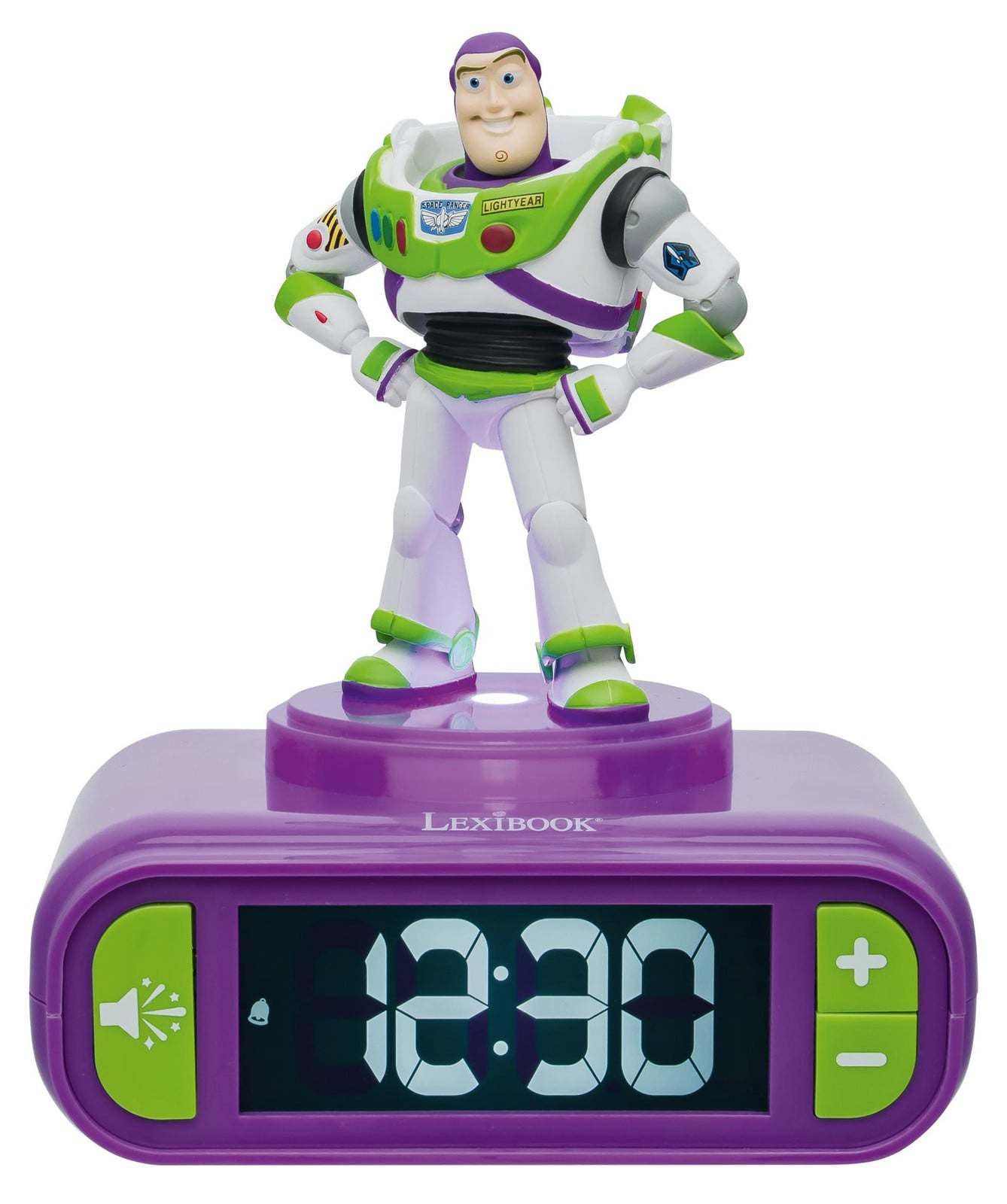 Lexibook Disney Toy Story Buzz 3D-nachtlampje met wekker en geluidseffecten