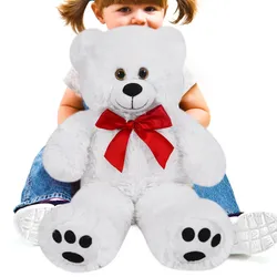 Casaria Teddybär Knuddel L - 50cm - weiß
