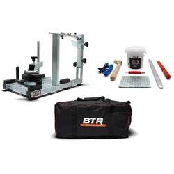 BTR Reifenmontiergerät 15 - 19" mit Starterpaket und Klebegewichte in Silber, mit Wuchtbock Erweiterung, mit Transporttasche, mit Fußtritt Erweiterung