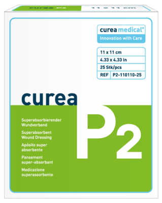 curea medical GmbH CUREA P2 superabsorb.Wundauflage 11x11 cm 25 St 09238022
