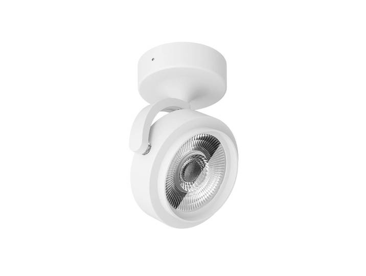 Linea Light LED-Deckenspot Eta, 15,4° Abstrahlwinkel, weiß, 3.000 K, Alu Eta, weiß / opal, für Wohn- / Esszimmer, Aluminium