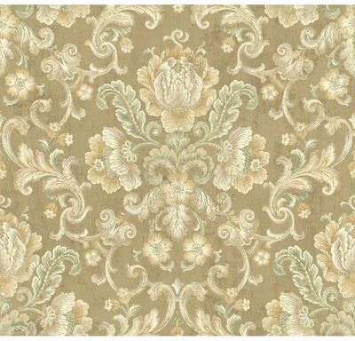 Seabrook Designs Norris Floral Cameo Unpasted Wallpaper