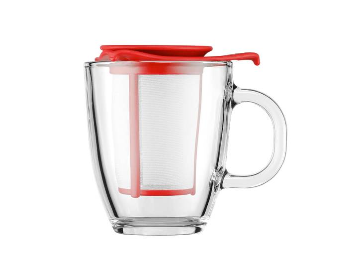 Bodum Tasse à thé Yo-Yo avec filtre rouge