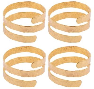 Karma Gold Spiral Napkin Rings