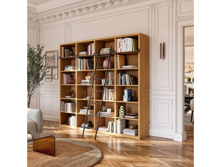 Extension de bibliothèque en chêne - naturel