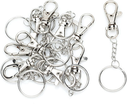 Schlüsselanhänger mit Karabiner, 25 mm, 10 Stück