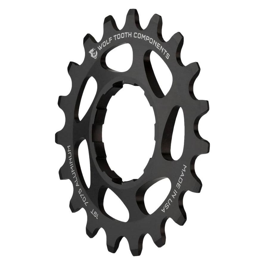 Wolf Tooth Aluminium Single Speed Ritzel, 19 Z., black (19) (31501872)