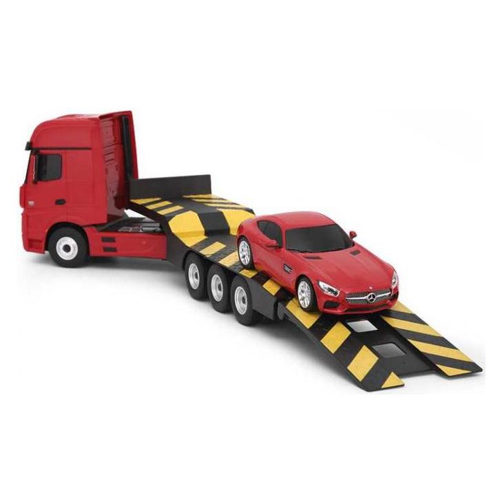 Rastar Mercedes-Benz Actros Fjernstyret Lastbil + Mercedes AMG GT Bil 2.4G Rød (74920-RED)