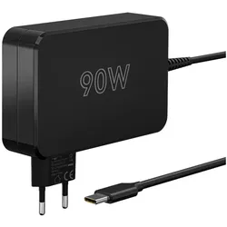 Goobay USB-C-Ladegerät für Laptops 90 W schwarz (90 W), Notebook Netzteil, Schwarz