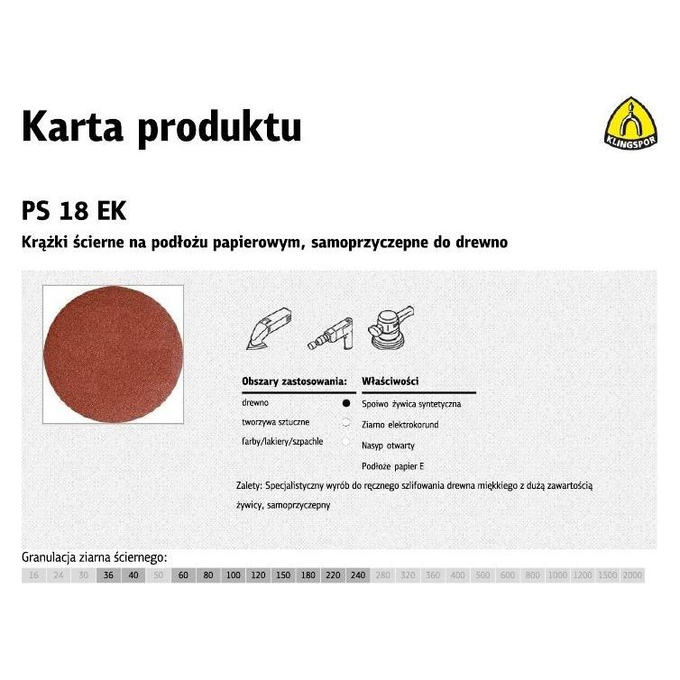 Klingspor Klingors Schleifscheibe auf 150 mm Raps 36 PS 18 E 270242 (270242)