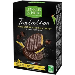 Tentation - Kekse mit Ingwer Zitrone Zartbitter 115g