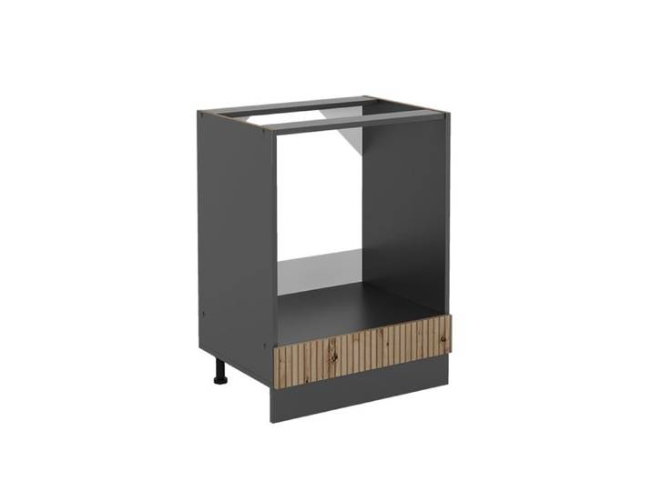 Meuble pour four R-Line 60cm sans PT Chêne Artisan/Anthracite Vicco 49090