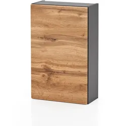 Held-Möbel Oberschrank Malmö Holzoptik Graphit / Eiche