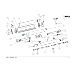 Thule Endplatte rechts passend zu Omnistor 5003