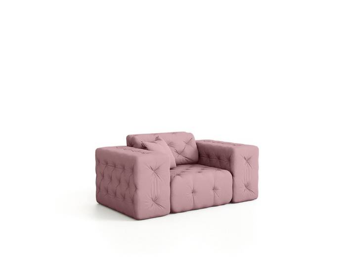 Fun Möbel Sessel Sessel CHANTAL in Stoff Opera Velvet (Designersessel Chantal incl. 1 Zierkissen)