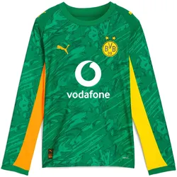 PUMA BVB Borussia Dortmund Torwarttrikot 2025/26 Kinder 98 - archive green/intense orange 140
