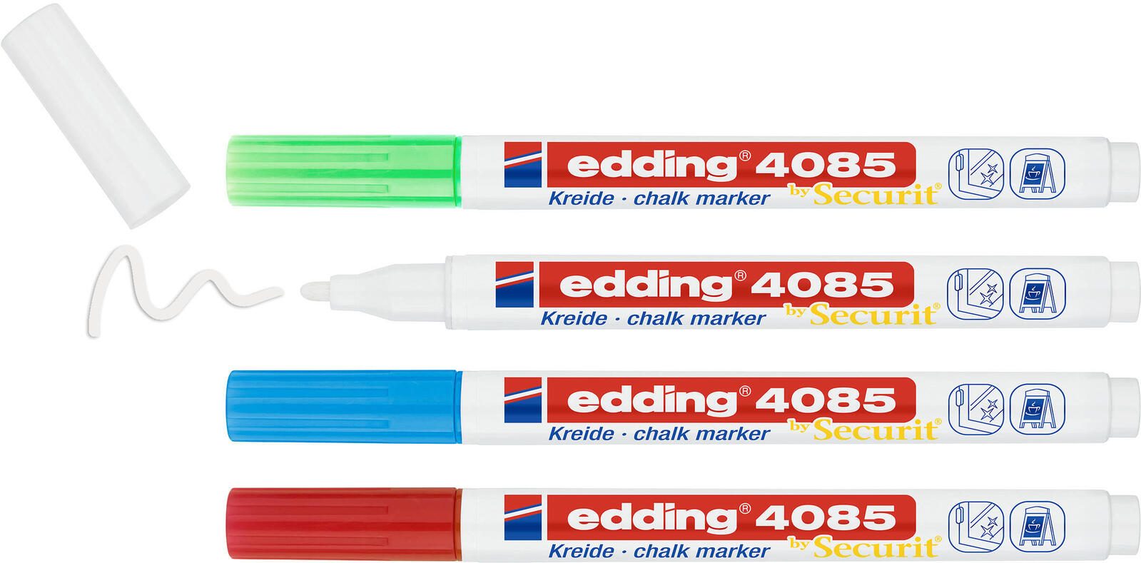edding Kreidemarker 1.0 - 2.0 mm Mehrfarbig 4-4085-4-1BAS