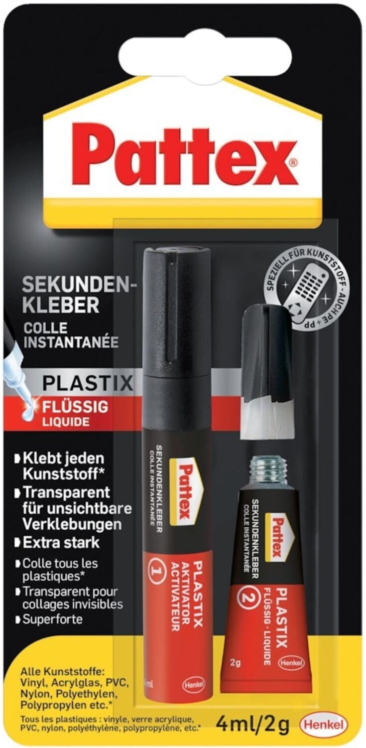Pattex Sekundenkleber Plastik flüssig 2g/4ml (PSA1C)