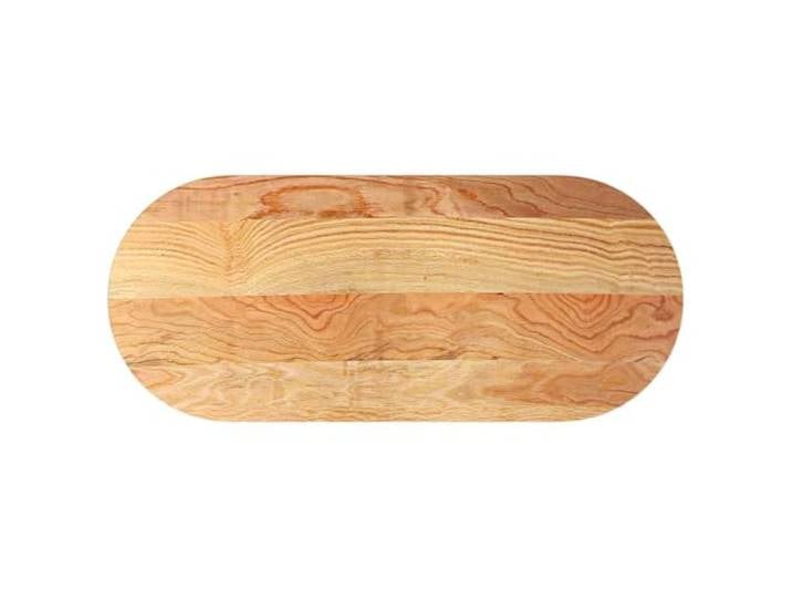 HGPOTUY Tischplatte Hellbraun 140x60x4 cm Massivholz Eiche Oval Massive Eiche, ovale Form, 140x60x4 cm, glatte Oberfläche, leicht zu reinigen, vielseitig kombinierbar
