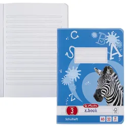 herlitz Schulheft x.book Lineatur 3 liniert DIN A5