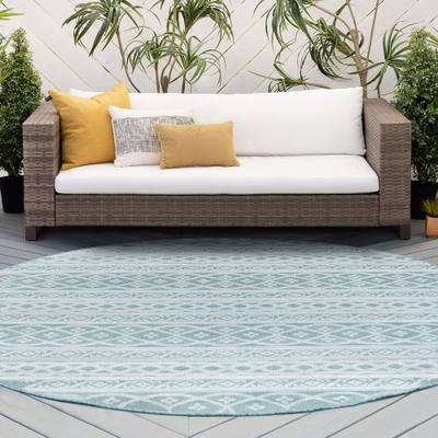 Alise Rugs Vision Coastal Stripe Indoor/Outdoor Area Rug