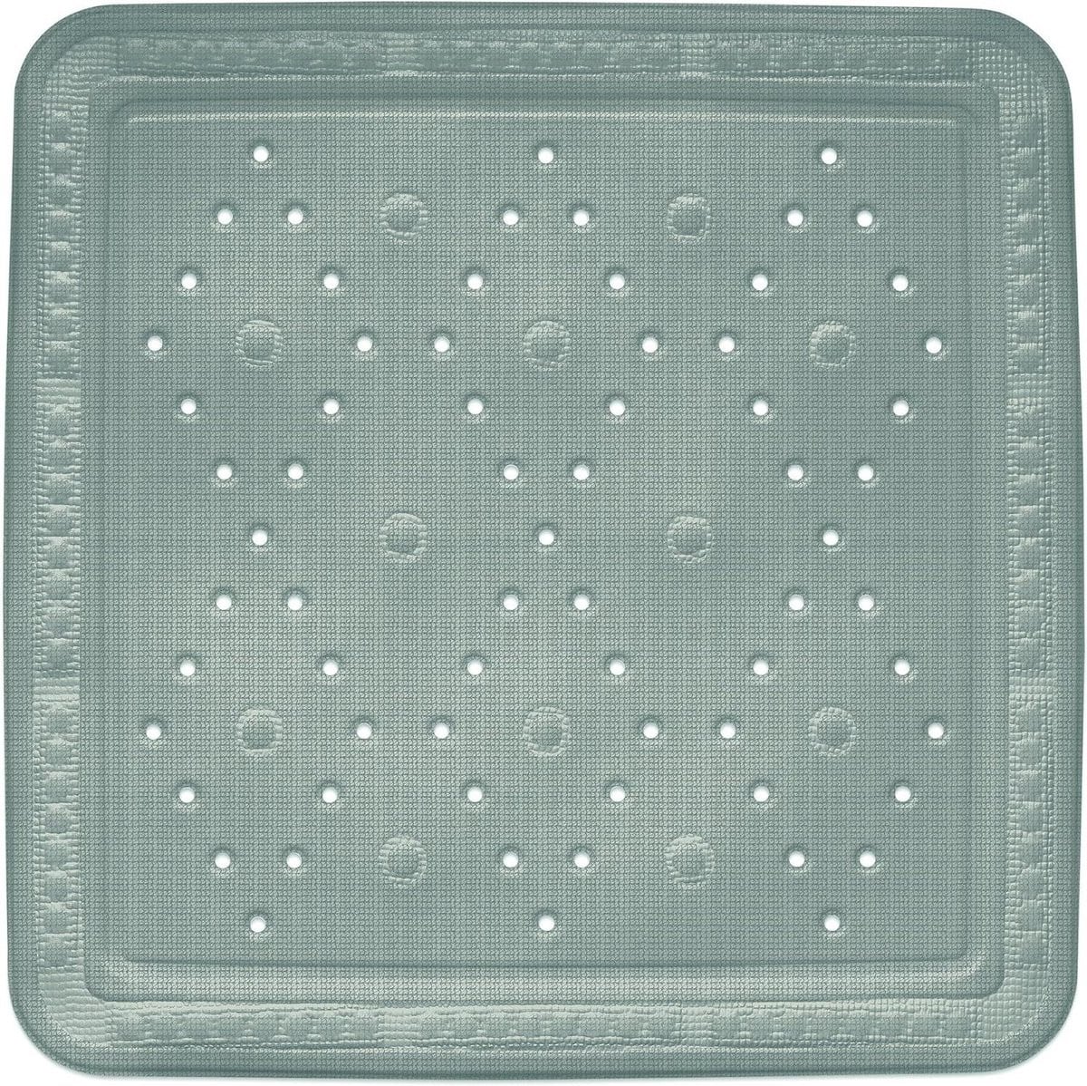 Transparante antislip douchemat van PVC met structuur, 55 x 55 cm