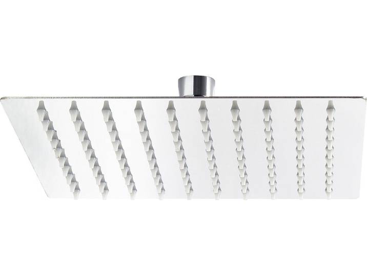 Wiltec Pommeau de douche Carré 40x40cm Tête de douche Jet Effet pluie Acier inoxydable Accessoire salle de bains Spa à domicile