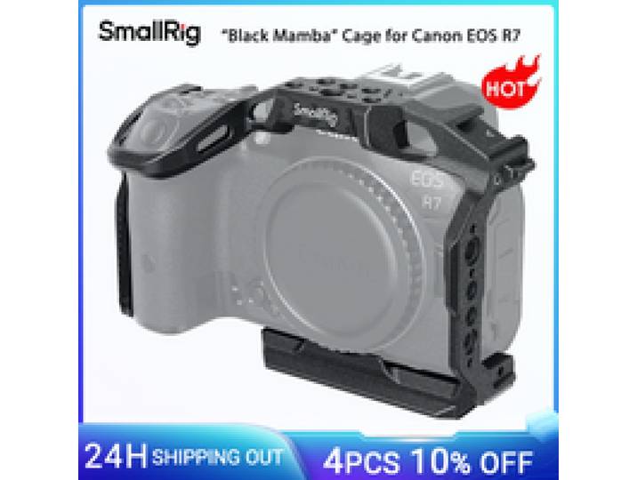 Smallrig Camera Kooi Voor Canon Eos R7 R10 Kooi Met Arca-Swiss Quick Release Plate Mount Voor Dji RS3/Rs 2 Voor Meerdere Schieten