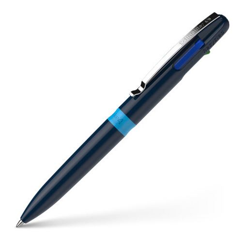 Schneider 4-Farben-Kugelschreiber Take 4 blau Schreibfarbe farbsortiert, 1 St.