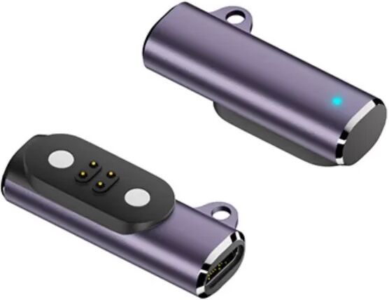 INF Adaptateur de Charge Magnétique compatible with MOJO2 Casque à Conduction Osseuse, Connecteur de Charge Rapide 4PIN en Violet