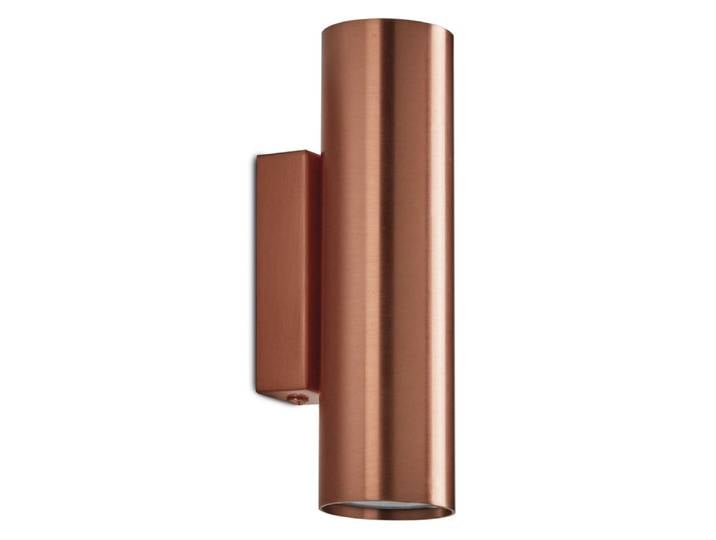 Applique tube en métal, cuivre H: 20cm