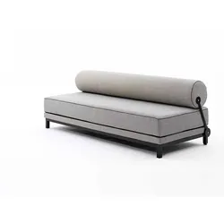 Softline Schlafsofa Sleep schwarz/weiß, Designer busk+hertzog, 204x73x90 cm