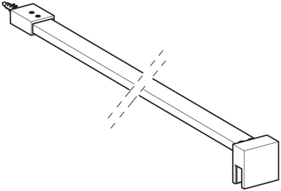Geberit Wandhalterung 120cm, f DuschTW, für Walk-In-Dusche (154283001)