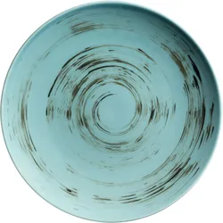 MÄSER Dessertteller rund 22,5 cm, Serie DERBY, Blau, 4er Set, 593073