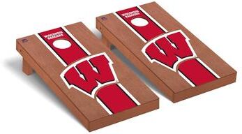 Skip's Garage Wisconsin Badgers 2x4 Pro Cornhole Boards - V3